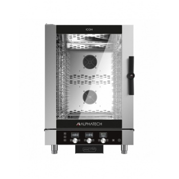 Piec konwekcyjno-parowy ICET101E | system myjący | 10x GN 1/1 | 10x 600x400 | Alphatech by Lainox  | sterowanie elektroniczne